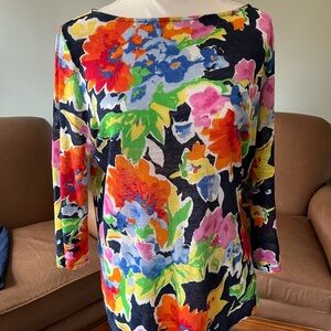 Ralph Lauren Colorful Floral Print Top